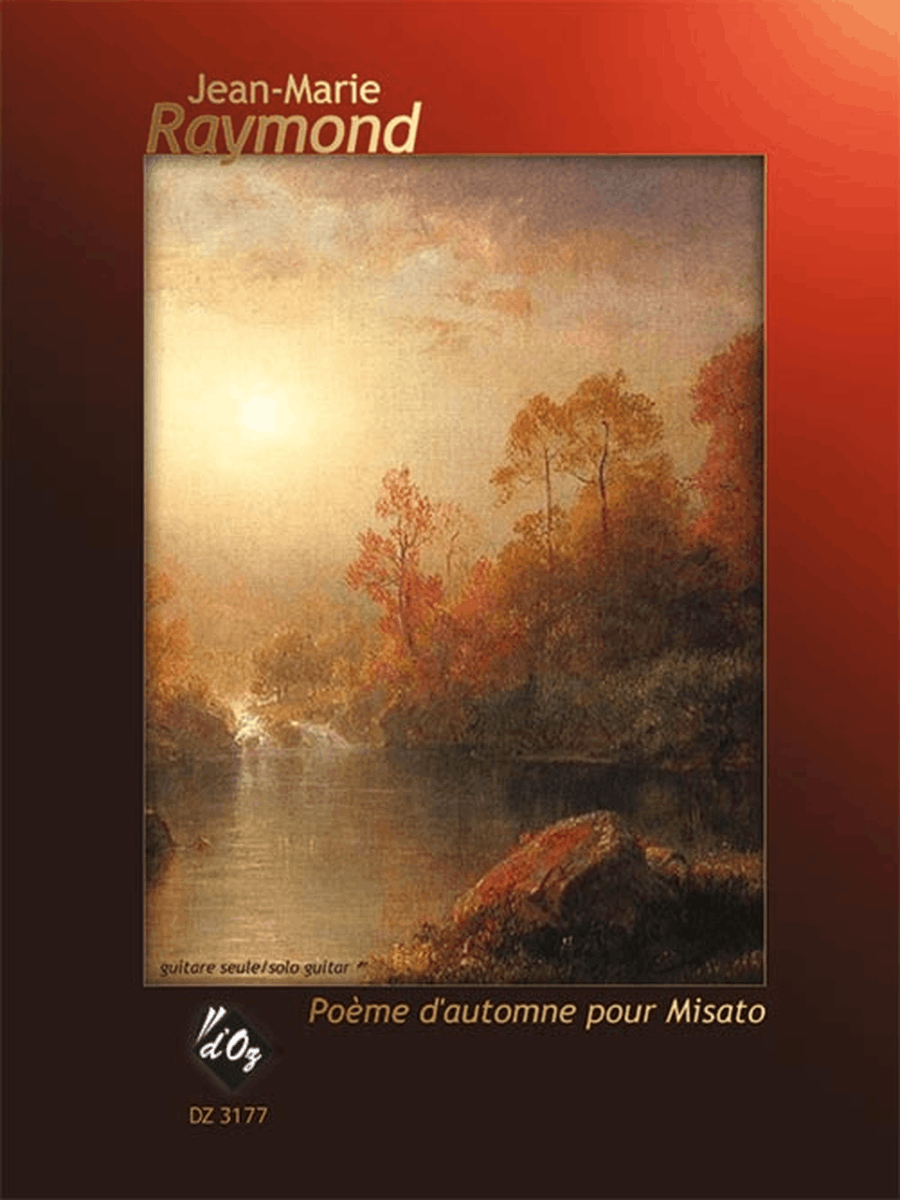 Poème d'automne pour Misato Classical Guitar scores gallery preview page 1