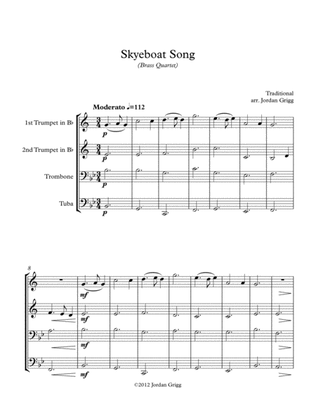 Book cover for Skyeboat Song (Brass Quartet)