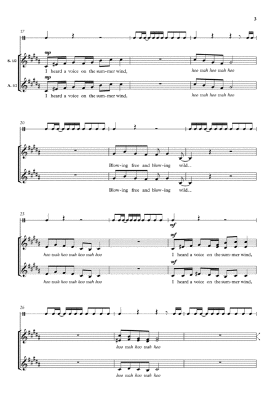Voice on the Wind SSAA scores gallery preview page 3