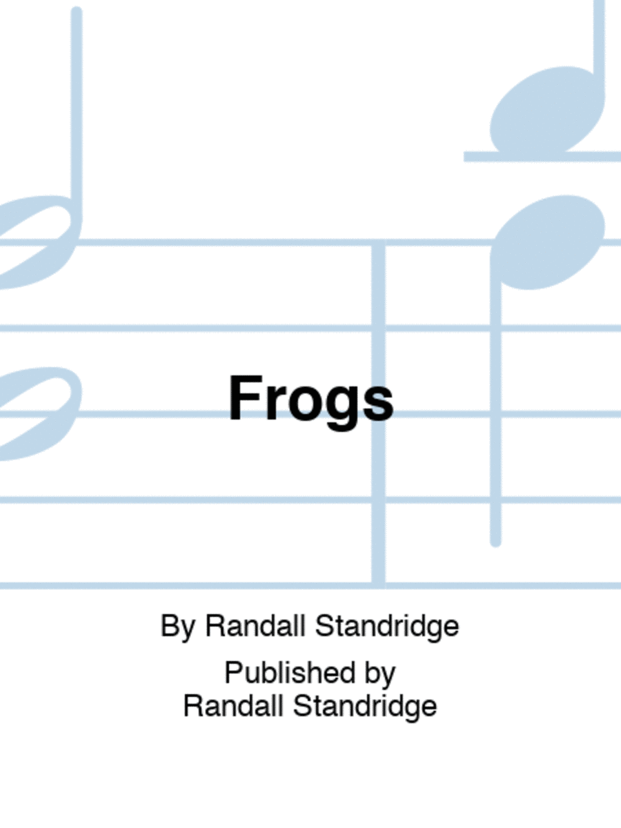Frogs Concert Band scores gallery preview page 1