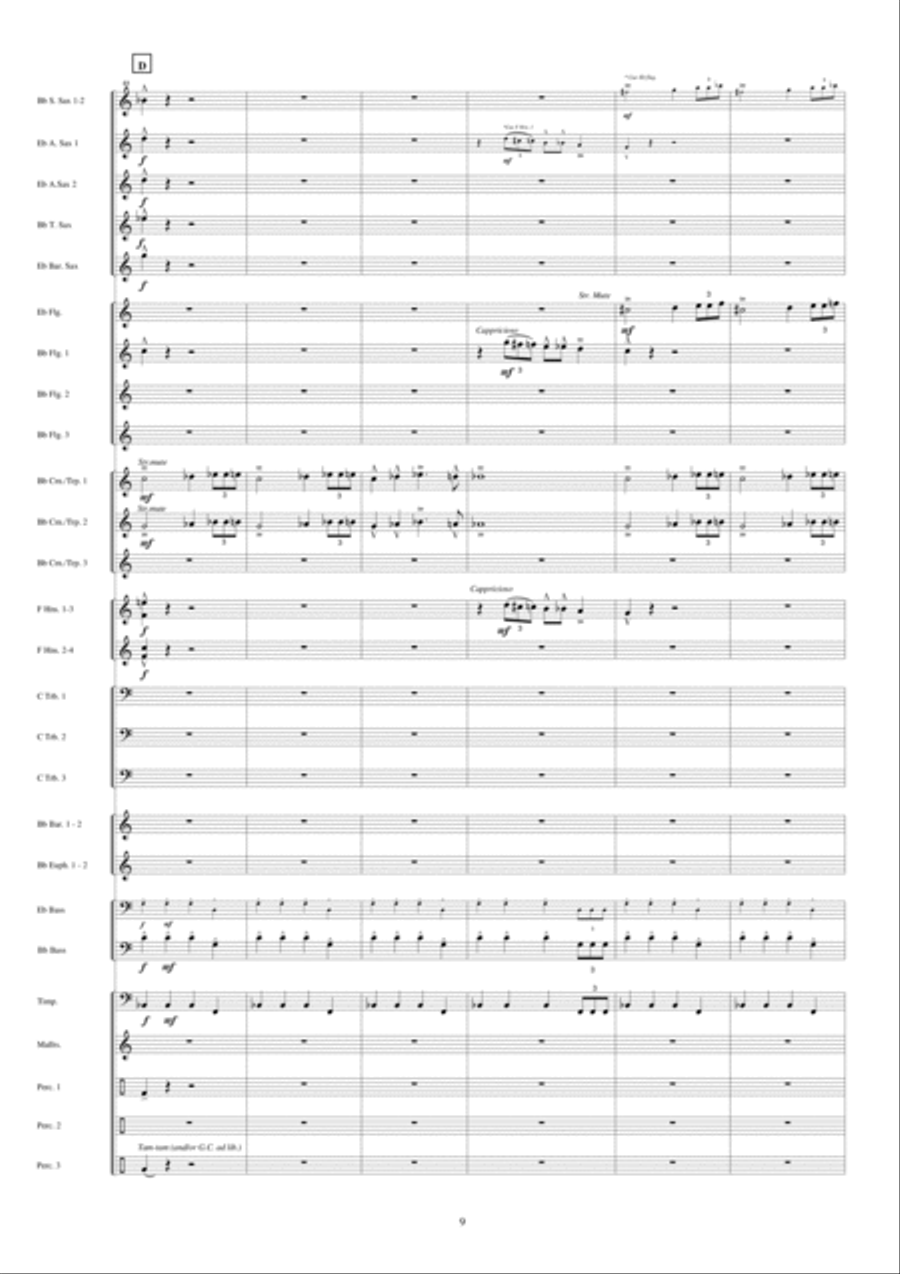 Jericho Fanfare Band scores gallery preview page 10