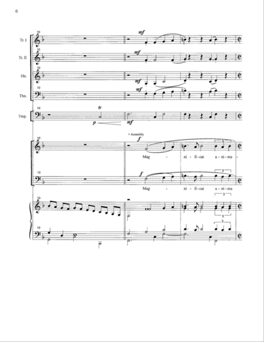 Magnificat on the Fifth Tone Choir scores gallery preview page 5