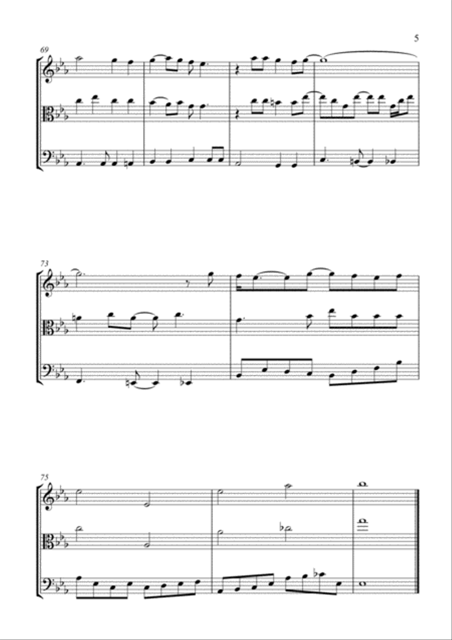 Bridge Over Troubled Water String Trio scores gallery preview page 5