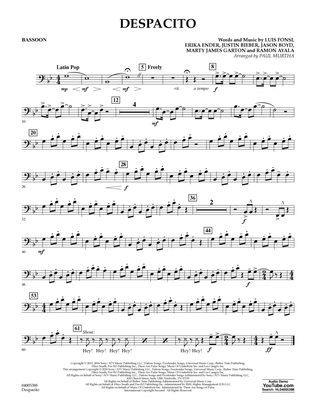 Despacito (arr. Paul Murtha) - Bassoon