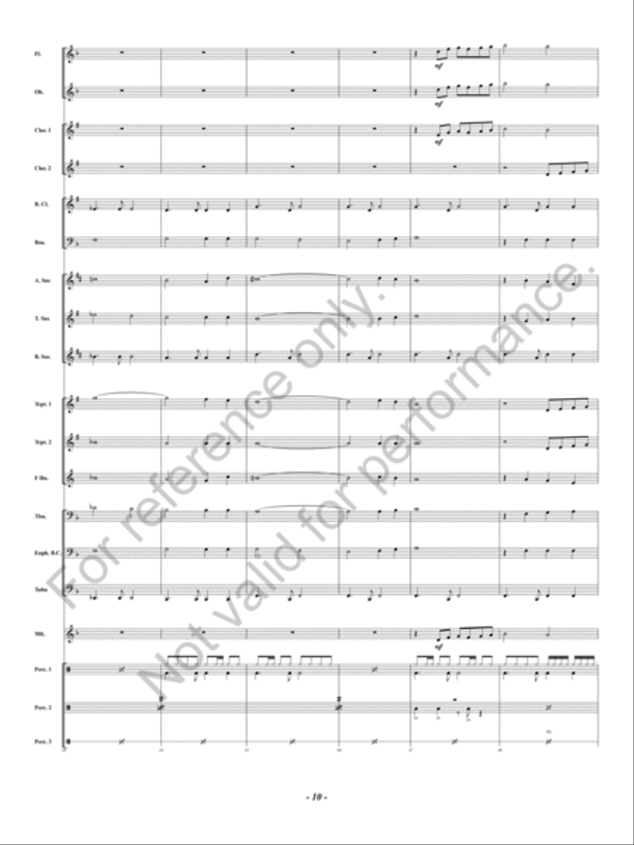 Noche de Paz Concert Band scores gallery preview page 11