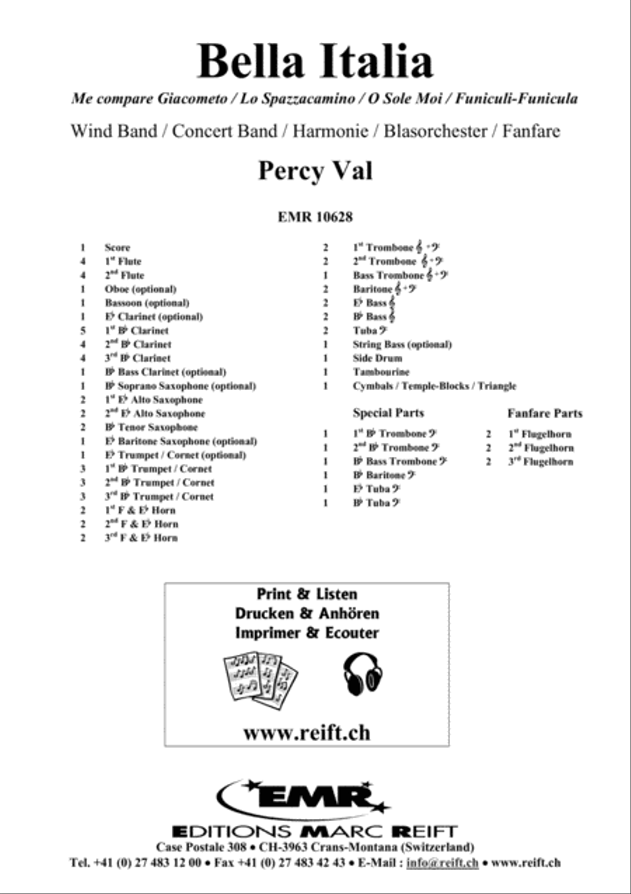 Bella Italia Bella Italia Concert Band scores gallery preview page 2