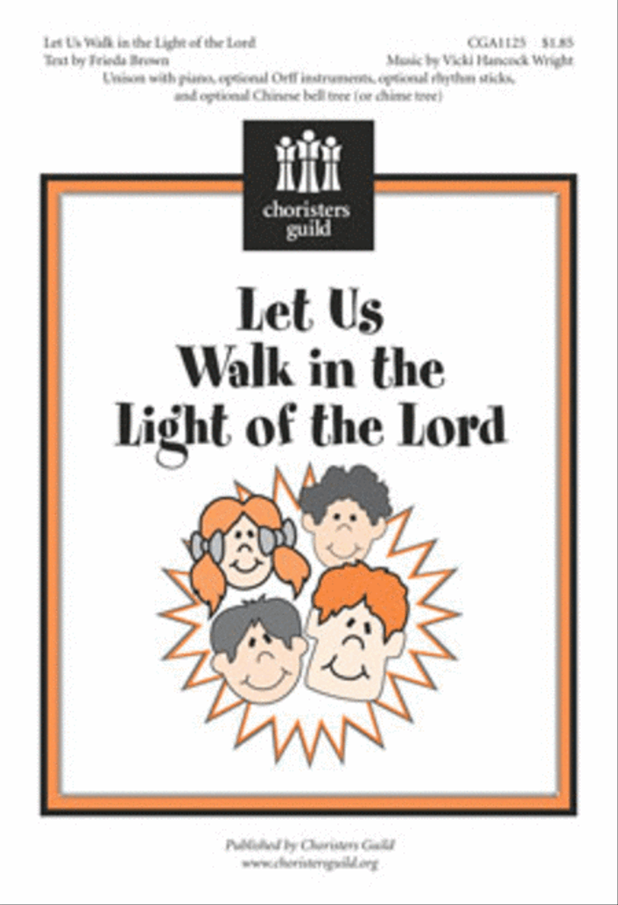 Let Us Walk in the Light of the Lord Unison Choir scores gallery preview page 1