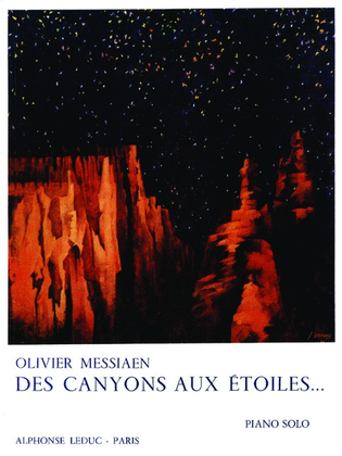 Book cover for Des Canyons Aux Etoiles (piano & Orchestra)