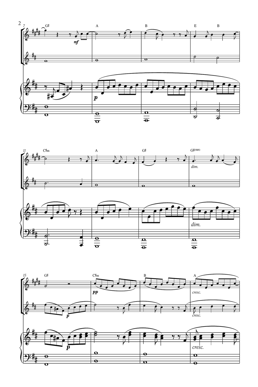 Mary, Did You Know? Woodwind Duet scores gallery preview page 2