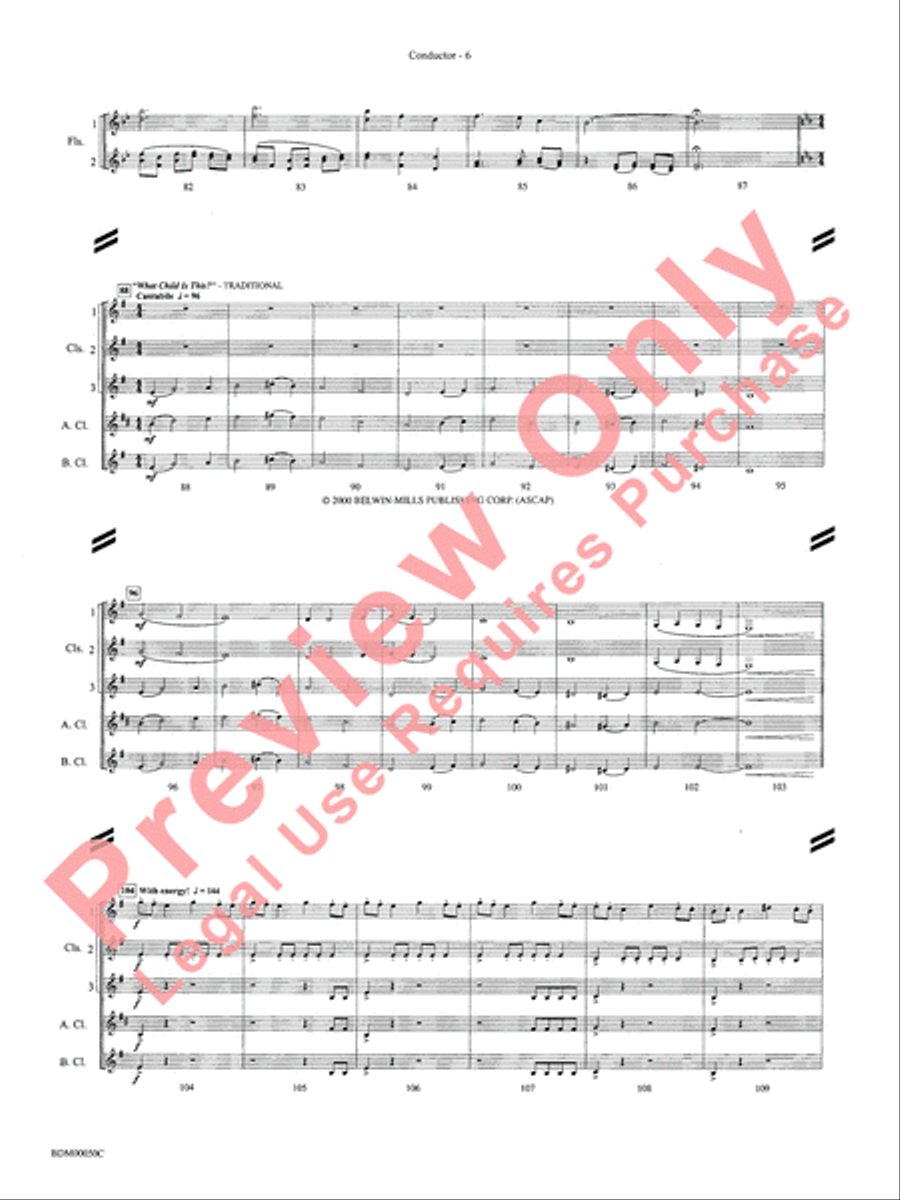 Christmas in the Round Christmas in the Round Concert Band scores gallery preview page 9