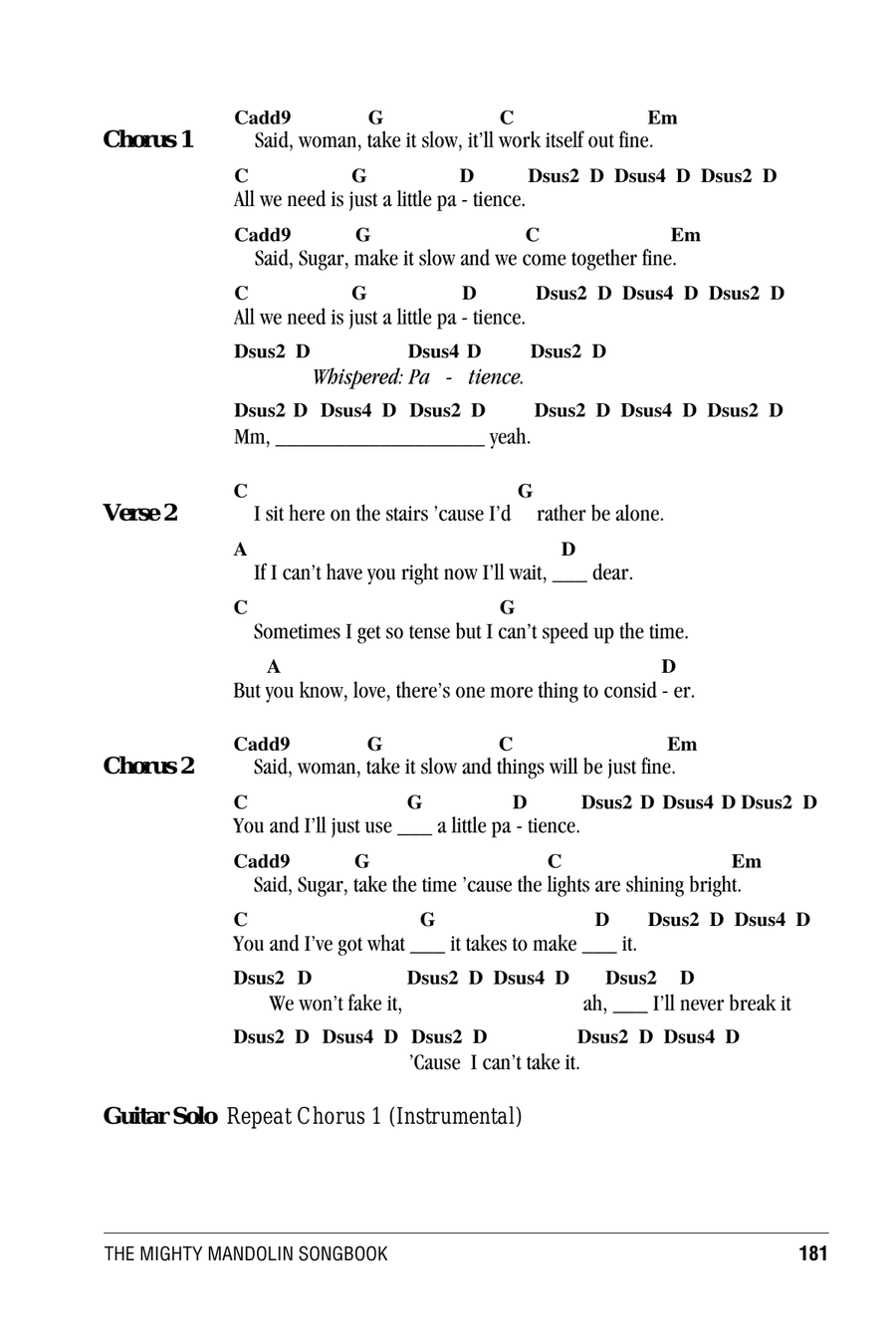Patience Patience Mandolin scores gallery preview page 2
