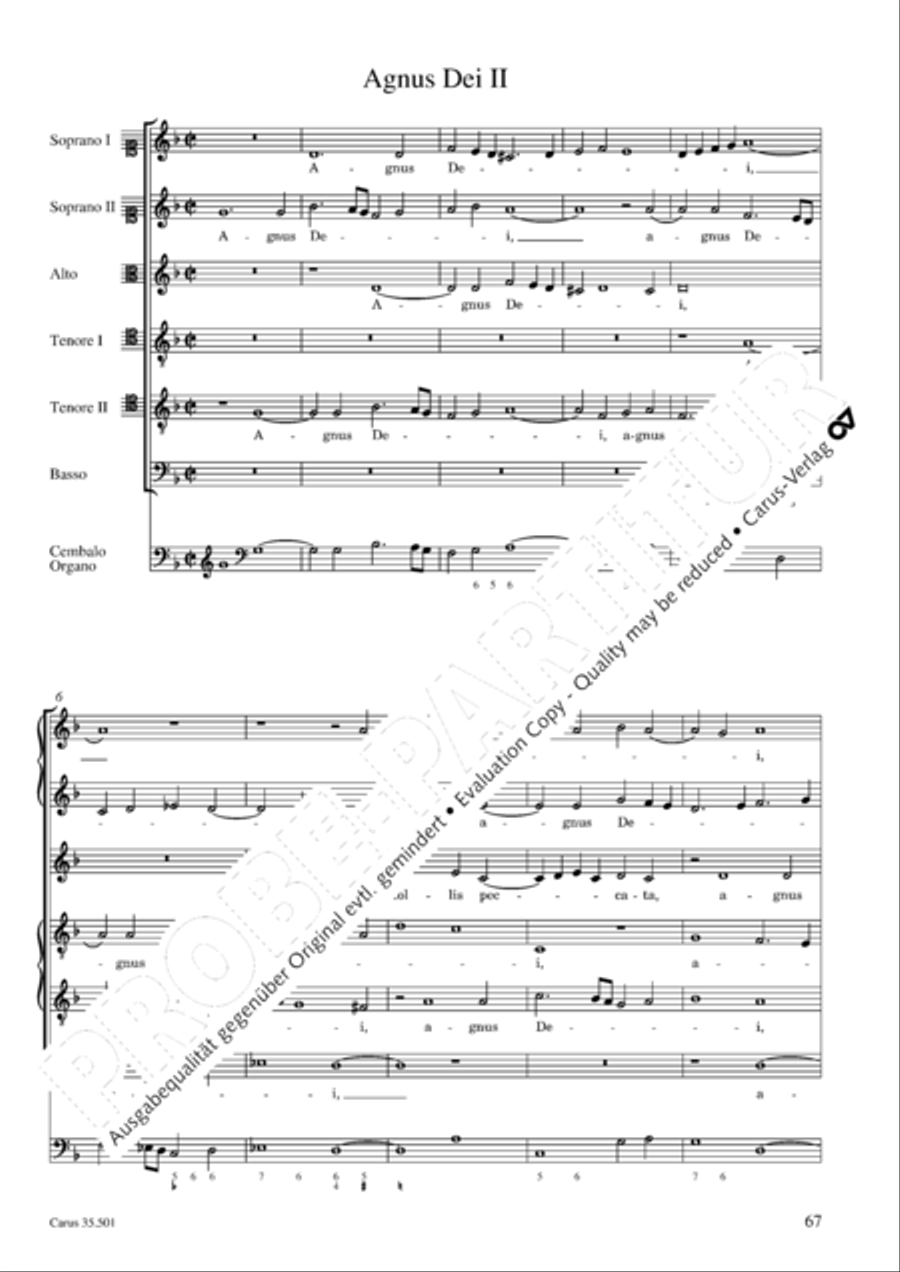 Palestrina: Masses and individual movements Score scores gallery preview page 82
