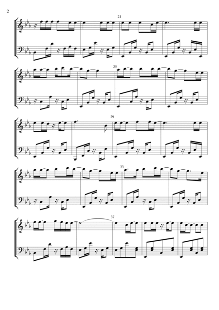 The Gambler Piano Solo scores gallery preview page 2