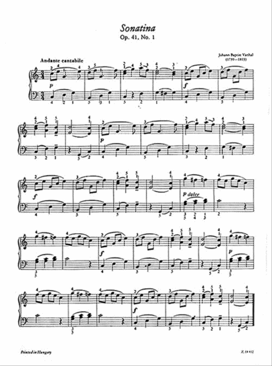Masters of the Piano Sonatina Piano Solo scores gallery preview page 3