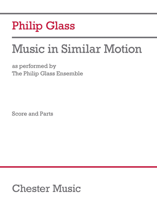 Book cover for Music in Similar Motion (As Performed by the Philip Glass Ensemble)
