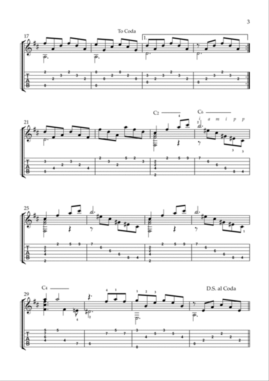 Can't Help Falling In Love Electric Guitar scores gallery preview page 3