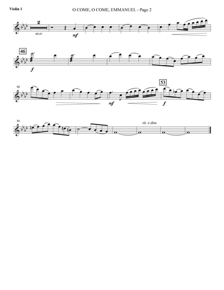 Carols for Choir and Congregation - Violin 1