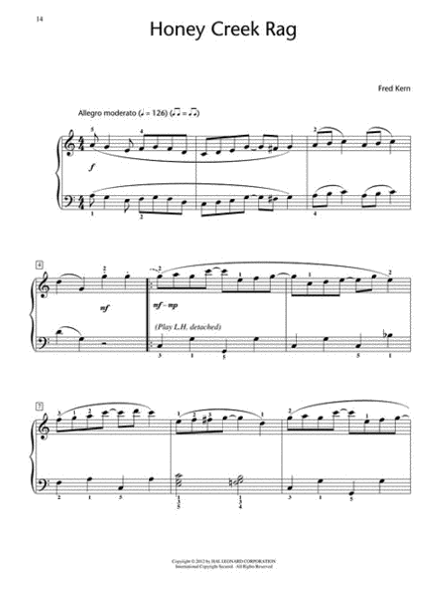 County Ragtime Festival Piano Method scores gallery preview page 4