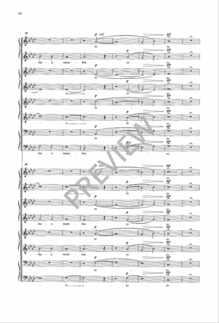 Two Motets (1. Mosella, 2. Te Vigilans Oculis) 4-Part scores gallery preview page 15
