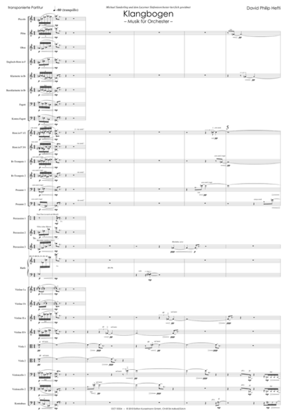 Klangbogen, Music for orchestra