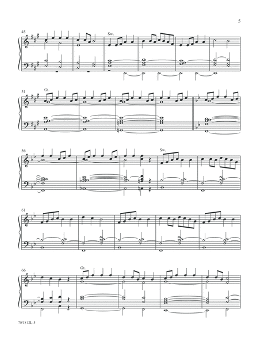 Mark Hayes: Hymns for Organ (Digital Delivery) Organ scores gallery preview page 5