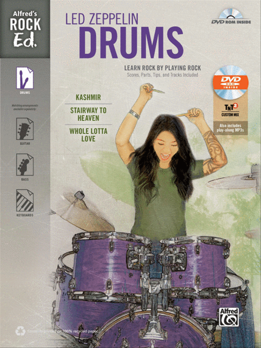 Alfred's Rock Ed. -- Led Zeppelin Drums Drum Set scores gallery preview page 1