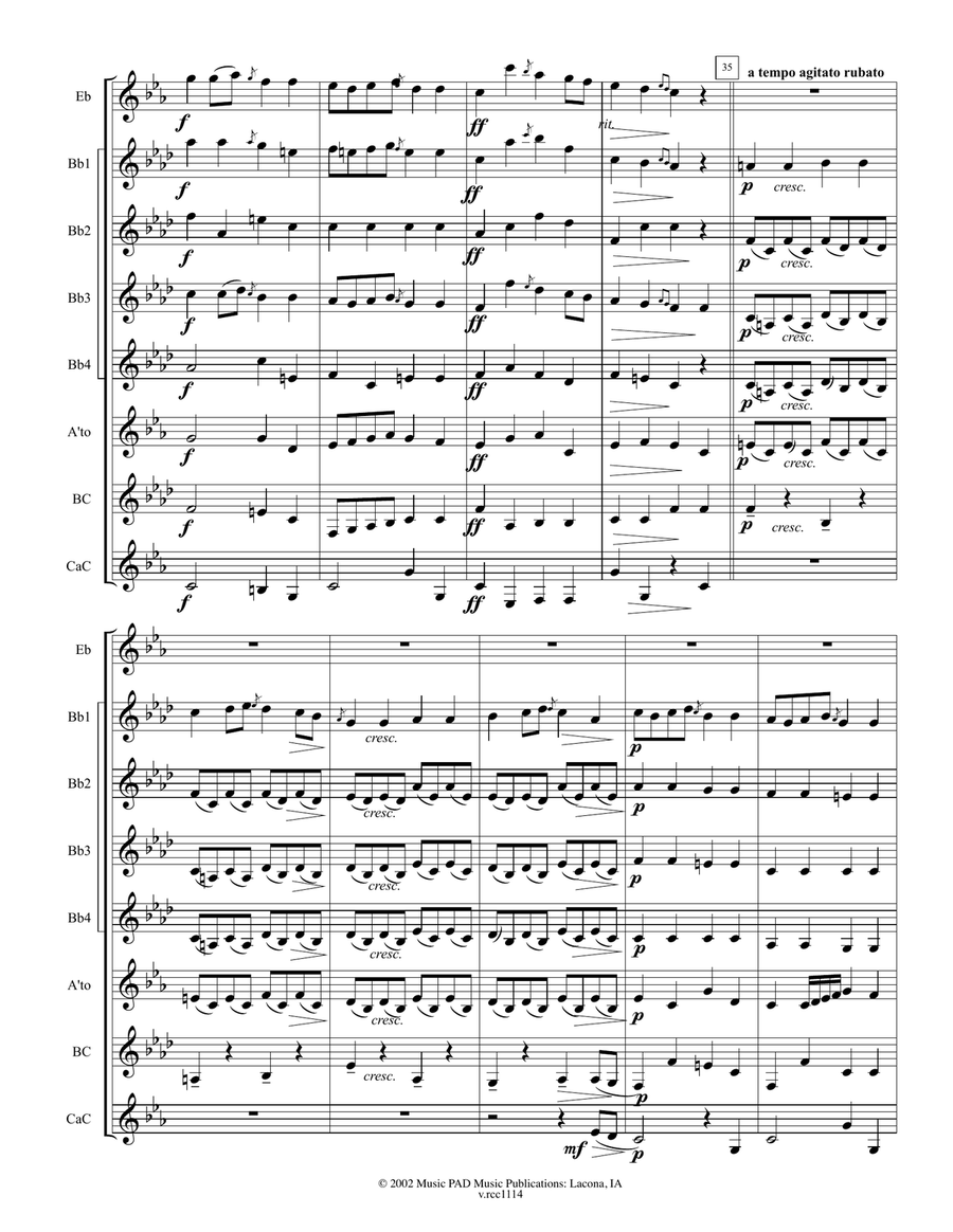 Romance (for clarinet choir- adapted from 