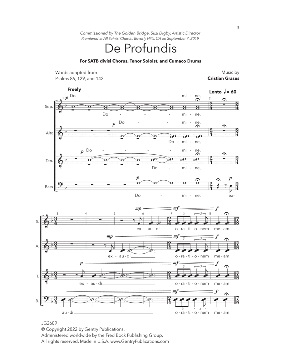 De Profundis Divisi scores gallery preview page 1