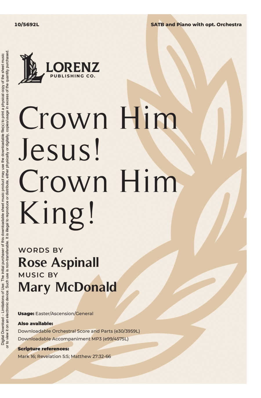 Crown Him Jesus! Crown Him King! 4-Part scores gallery preview page 1