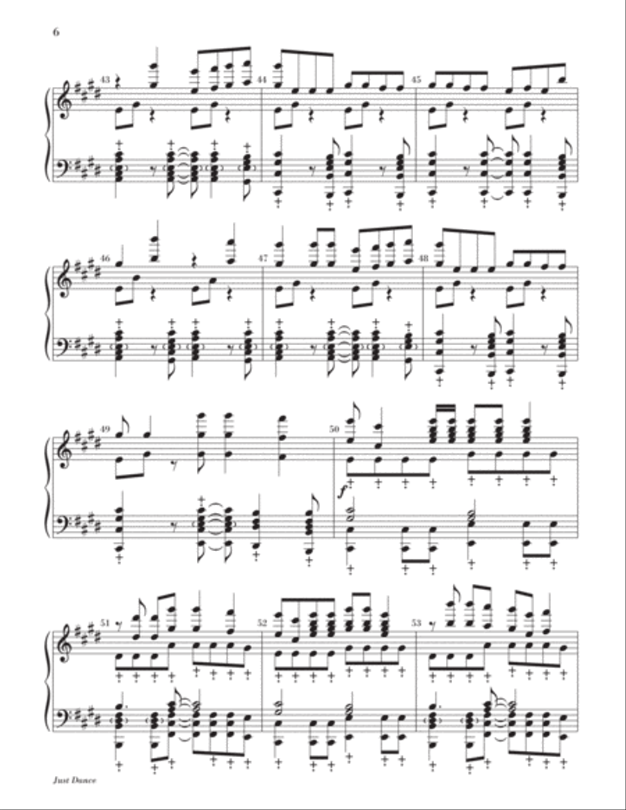 Just Dance Handbell Choir scores gallery preview page 6