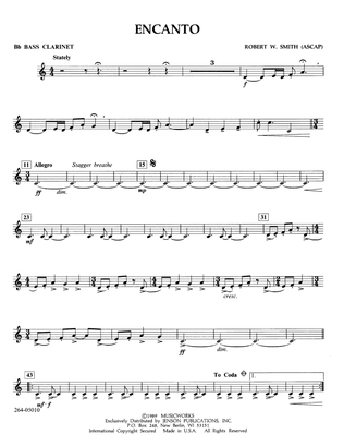 Encanto - Bb Bass Clarinet