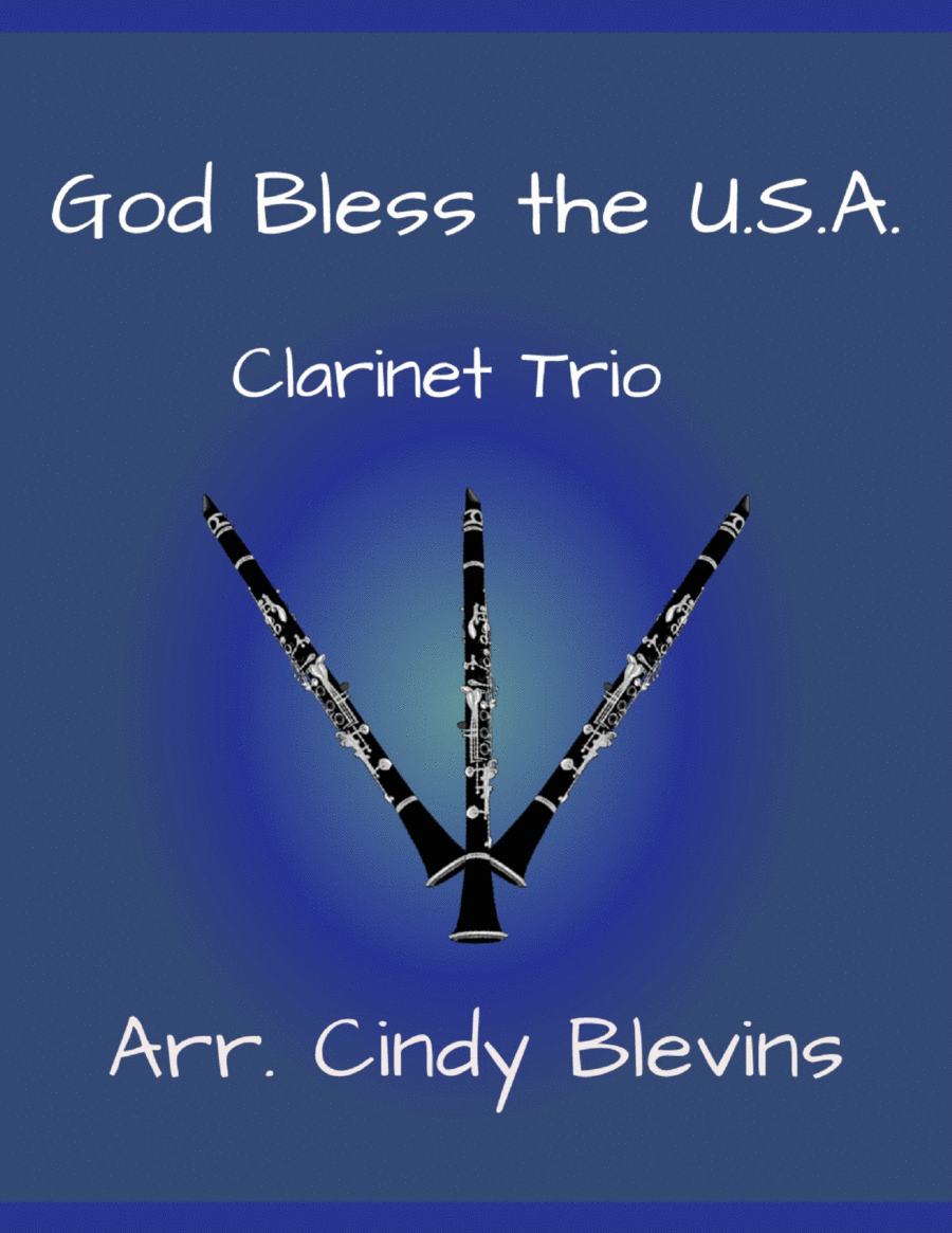 God Bless The U.s.a. Clarinet Trio scores gallery preview page 1