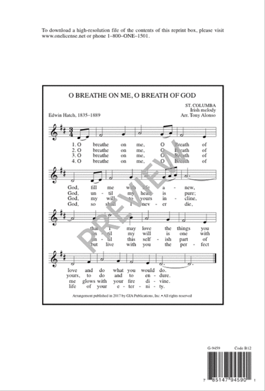 The King of Love My Shepherd Is / O Breathe on Me, O Breath of God 3-Part scores gallery preview page 12