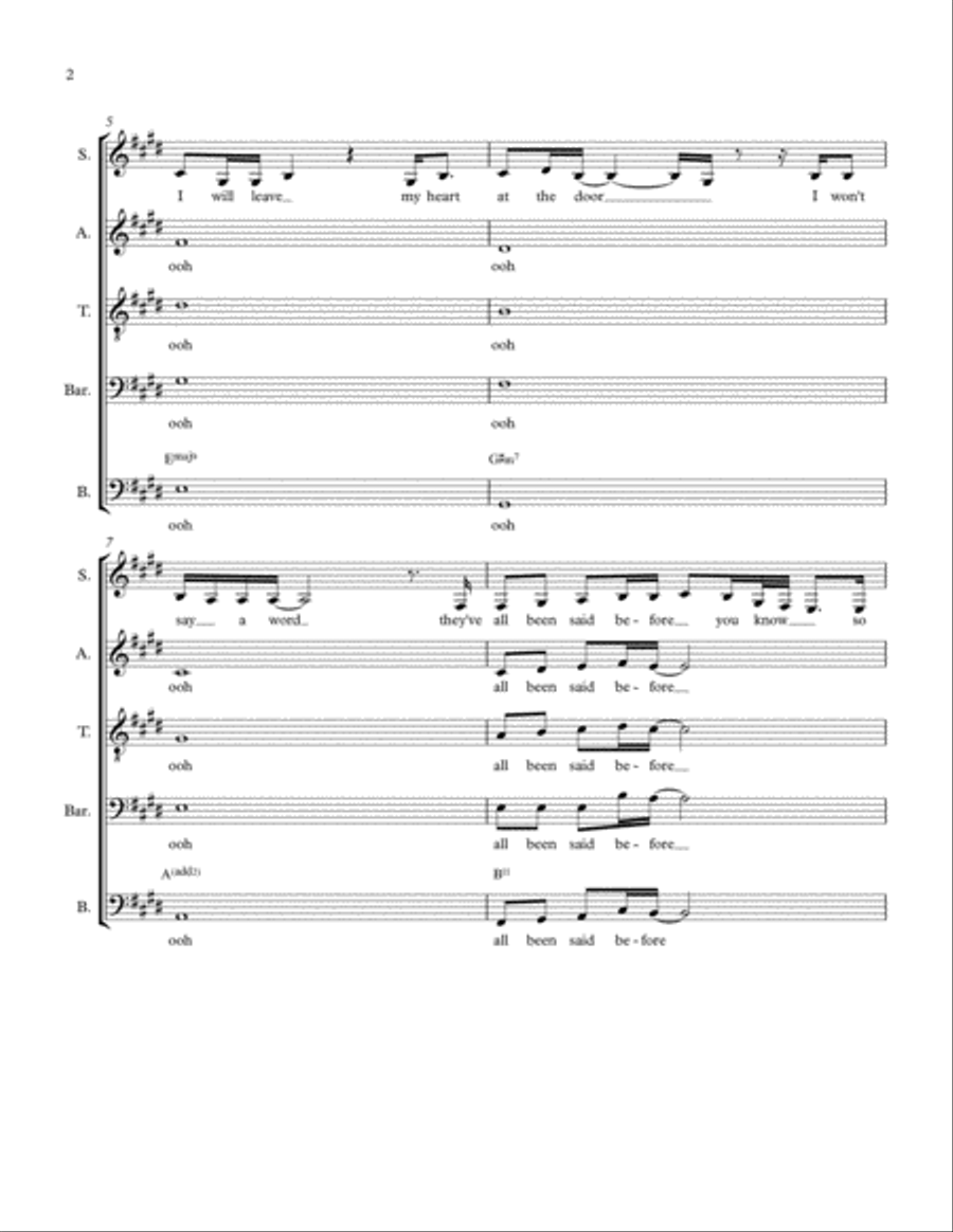 All I Ask 4-Part scores gallery preview page 2