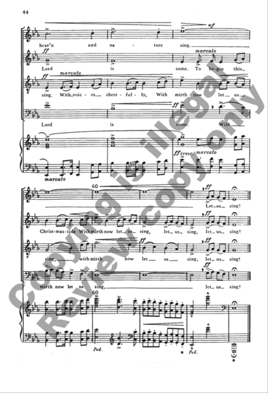 The Seven Joys of Christmas (Choral Score) 4-Part scores gallery preview page 64