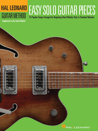 Book cover for Easy Solo Guitar Pieces