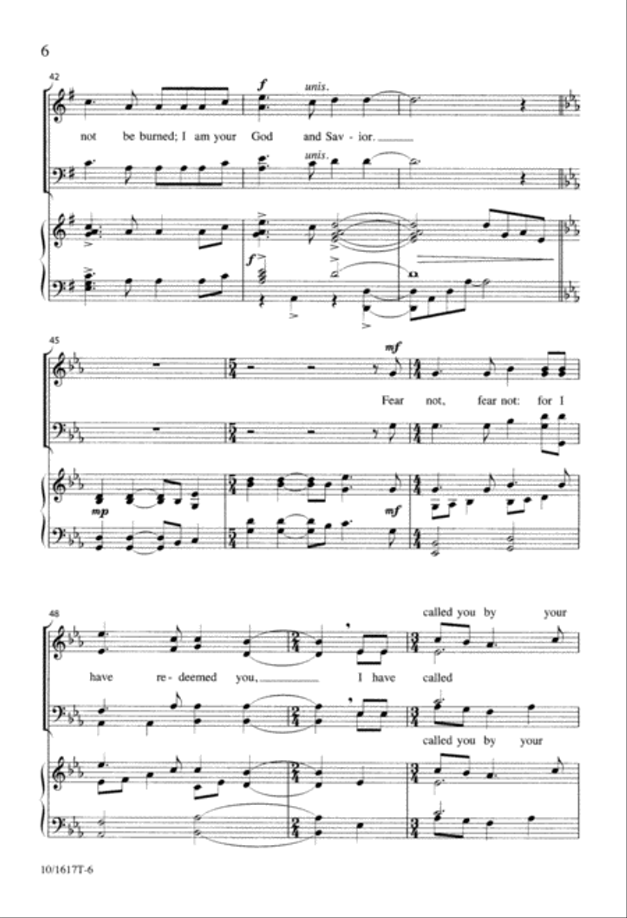 I Have Called You by Your Name 4-Part scores gallery preview page 6