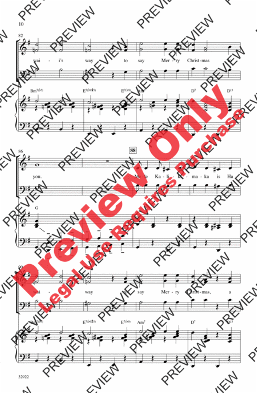 Mele Kalikimaka Mele Kalikimaka 3-Part scores gallery preview page 9