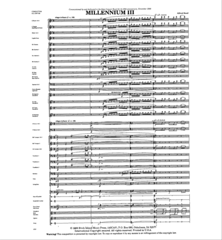 Millennium III Millennium III Concert Band scores gallery preview page 2