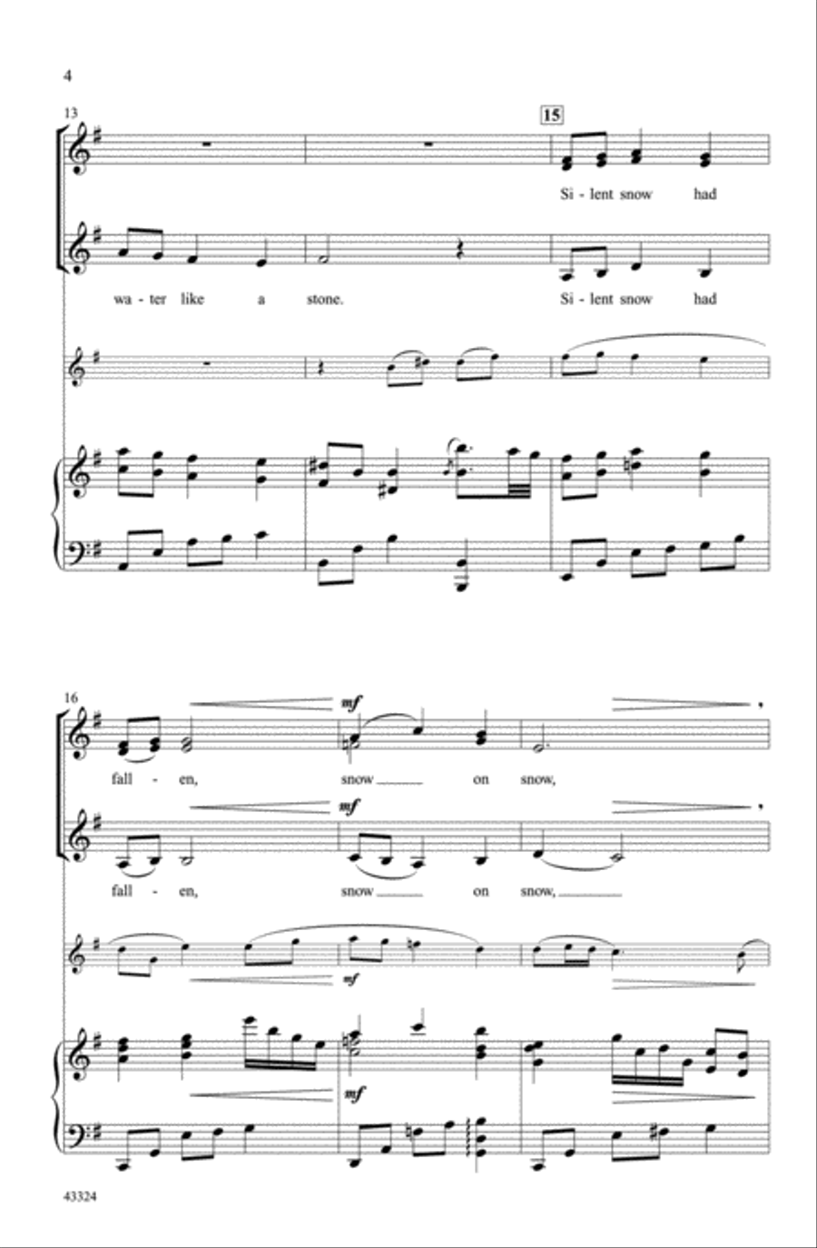 A Midwinter Carol Choir scores gallery preview page 3