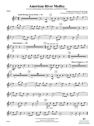 American River Medley: Oboe