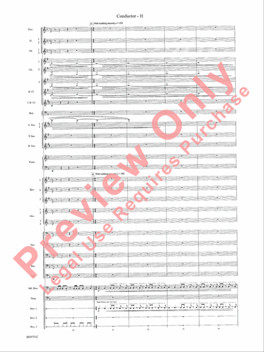 Purgatorio Concert Band scores gallery preview page 14