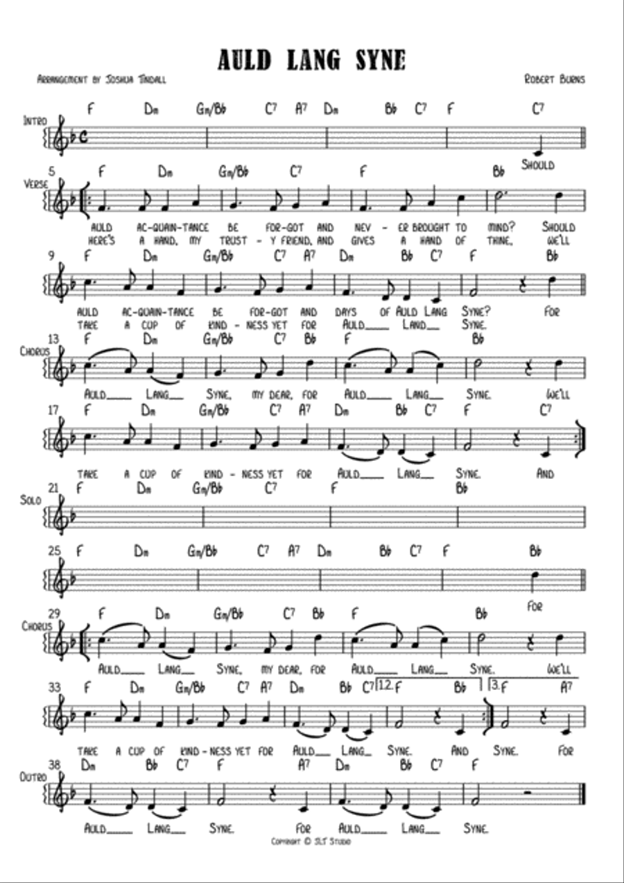 Christmas Songs (A collection of 16 Lead Sheets) Jazz Ensemble scores gallery preview page 4
