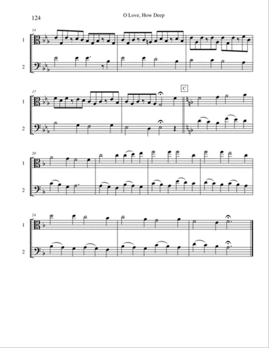 Ten Selected Hymns for the Performing Duet, Vol. 7 - viola and cello Ten Selected Hymns for the Performing Duet, Vol. 7 - viola and cello String Duet scores gallery preview page 4