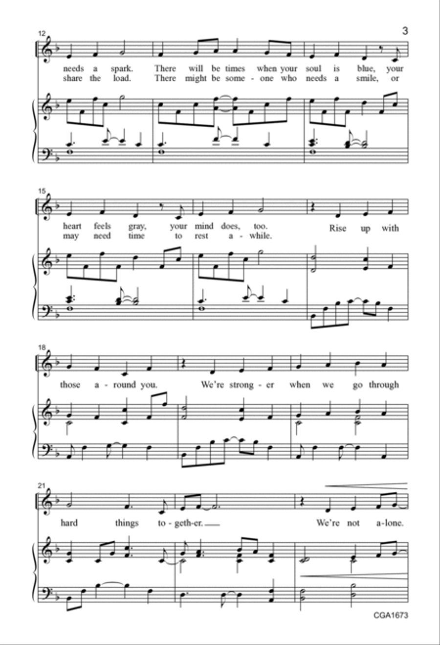 Reach Toward What's Next - Unison Unison Choir scores gallery preview page 3