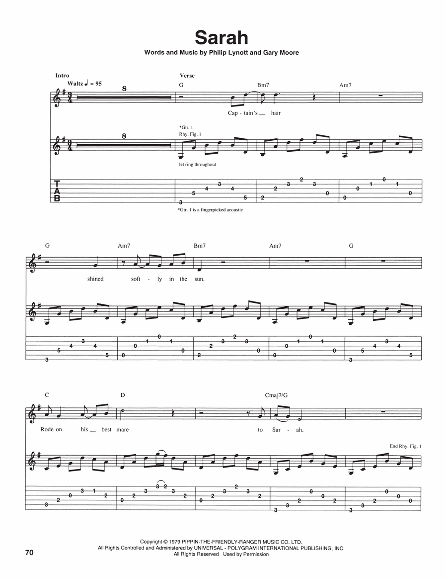 Sarah Sarah Acoustic Guitar scores gallery preview page 1