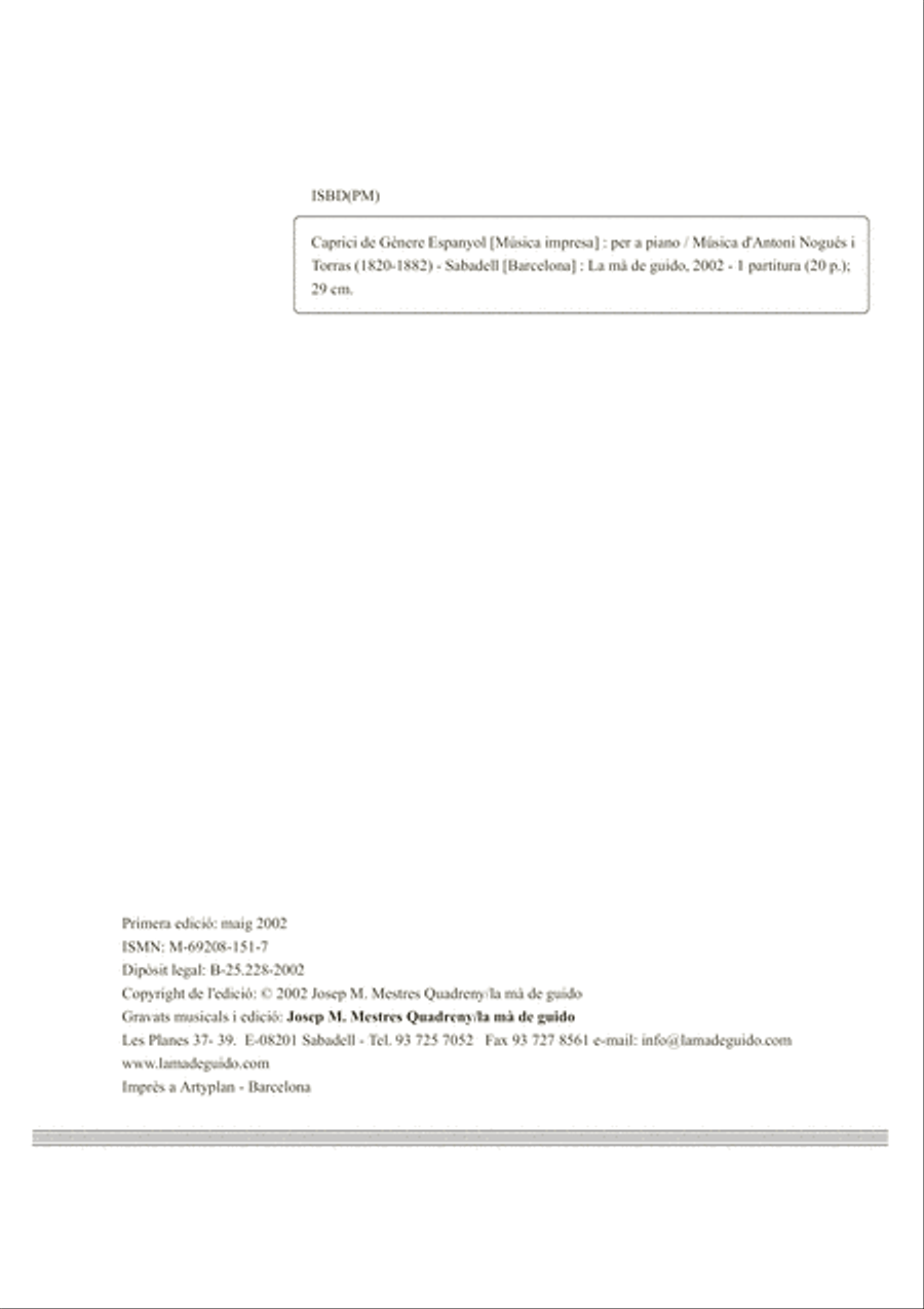 Caprici de gènere espanyol Piano Solo scores gallery preview page 4