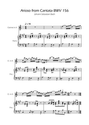 Arioso BWV 156 - Clarinet in A Solo w/ Piano