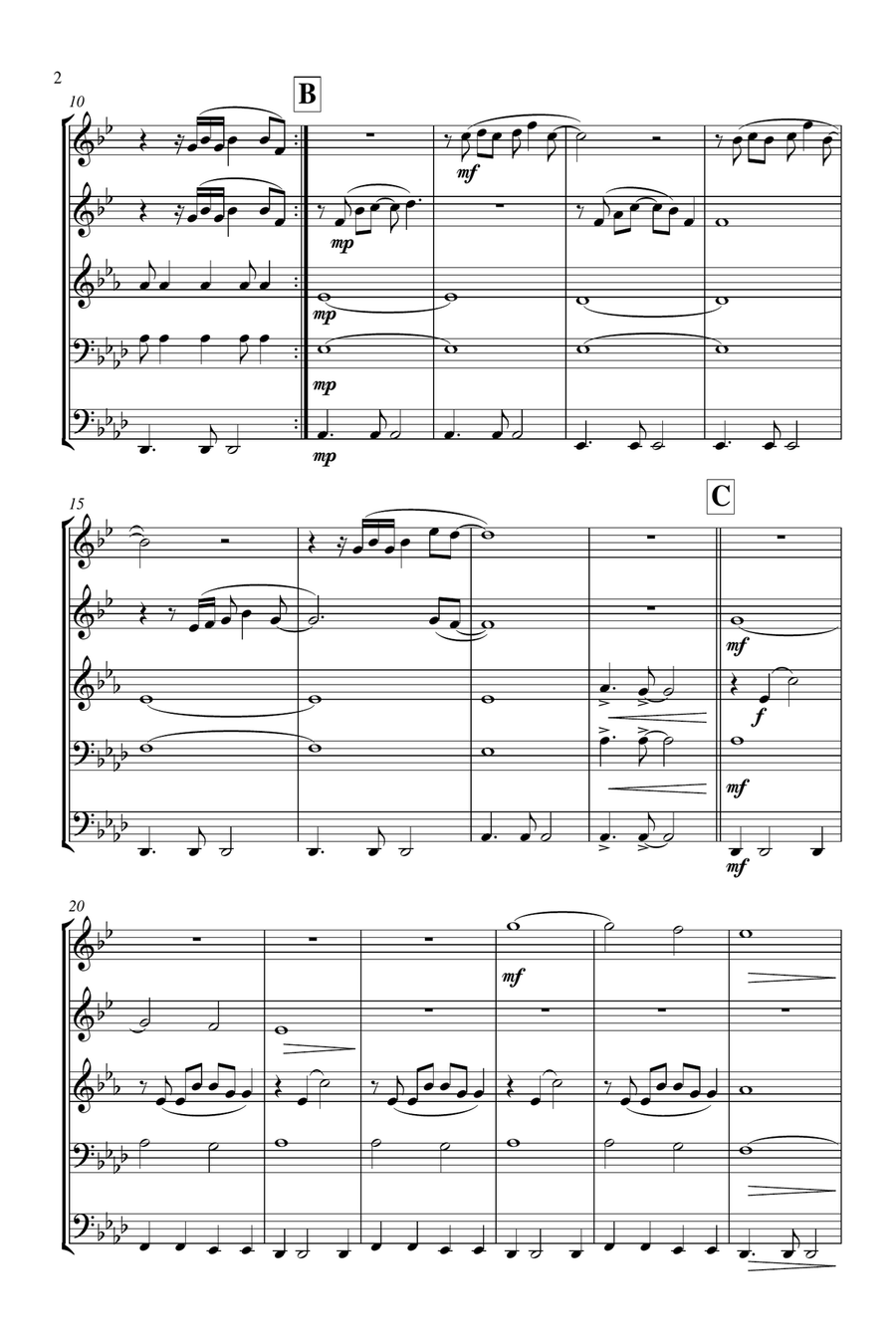 Yellow Yellow Brass Ensemble scores gallery preview page 3