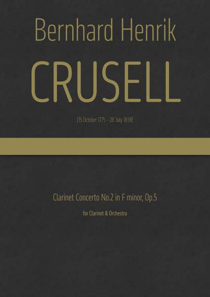 Crusell - Clarinet Concerto No.2 in F minor, Op.5 image number null